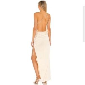 LOVERS AND FRIENDS Ivory long backless dress. Medium